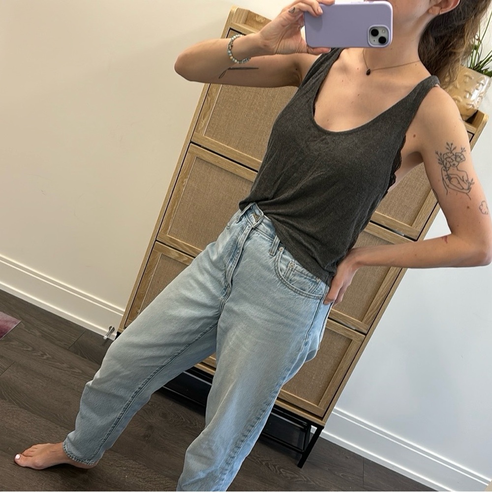 FREE Brandy Melville One Size Slouchy Backless Tanktop
